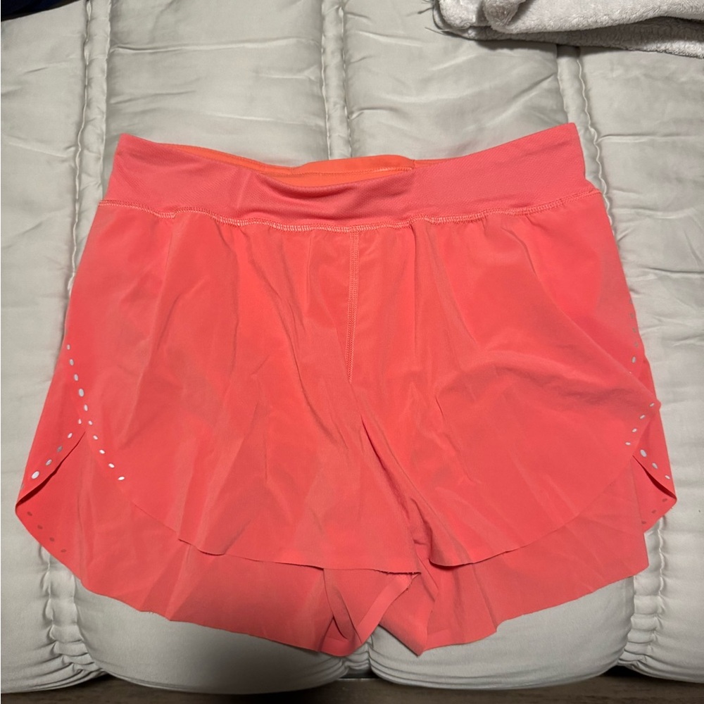 lululemon athletica coral pink athletic shorts